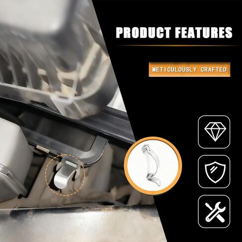 Air Filter Clips Compatible with Toyota, Steel Air Cleaner Cover Clip, 4Pcs Airs Cleaning Filters Box Housing Retaining Clip, for Replacement Air Filter Boxes in Kuwait