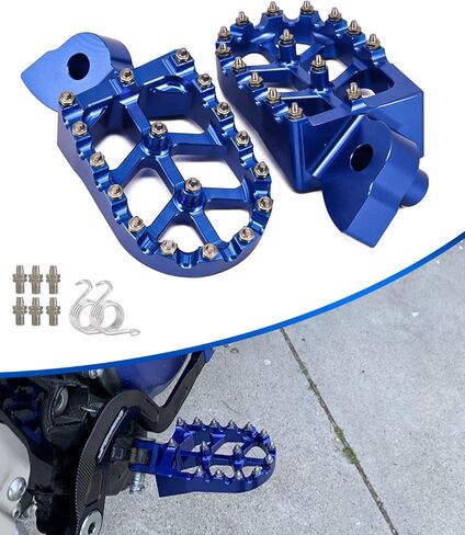 مسند قدم بدواسة للدراجة الترابية من أجل YZ65/85/125/125X/250/250F/450X/450F، WR250F/450F والمزيد من الدراجة الترابية، أزرق عتيق in Saudi Arabia