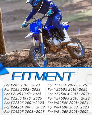 مسند قدم بدواسة للدراجة الترابية من أجل YZ65/85/125/125X/250/250F/450X/450F، WR250F/450F والمزيد من الدراجة الترابية، أزرق عتيق in Saudi Arabia