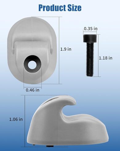 2 Pcs Sun Visor Clip Fit for Kenworth Peterbilt Interior, Bone, Sunvisor Clip, Replacement S16-1023-661 (F01377-2) in Saudi Arabia