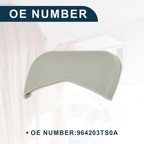Makeup Mirror Cover Sun Visor Cap Clip for Nissan Rogue Robust No.964203TS0A | Inner Sun Visor Bolt Cover Grey with Flat Pry Bar 1 Set in Saudi Arabia