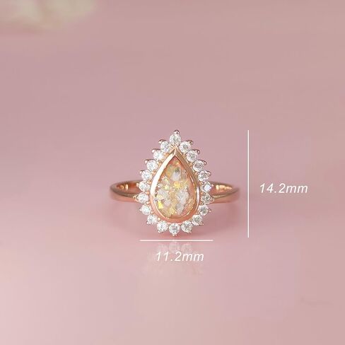 DIY Sterling Silver Starburst Teardrop Ashes Ring KIT, Ashes Jewellry KIT, Ashes Keepsake, Memorial Gifts for Loss of Pet/Loved One, Memorial Ring, Cremation Jewelry for Ashes, Unique Holiday Gift in Saudi Arabia