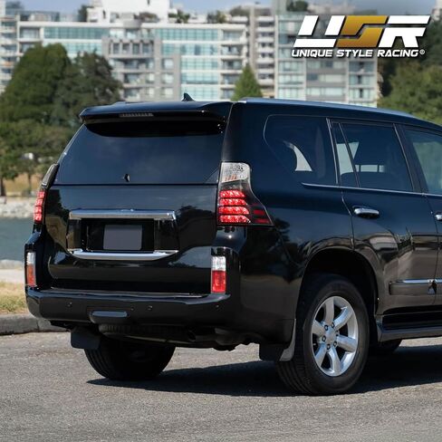 USR 10-23 9700 مصباح خلفي SUV - مجموعة مصابيح الذيل الخلفية (يسار + يمين) زوج - متوافق مع 2010-2023 Lexus GX460 Base/Premium جميع الموديلات (OE F-SPORT STYLE BLACK LED TAIL LIGHTS مع المصابيح وحزام الأسلاك) in Saudi Arabia
