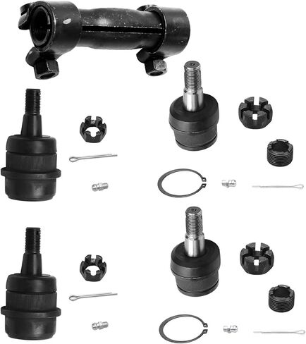Detroit Axle - Front 11pc Suspension Kit for 91-01 Jeep Cherokee, 91-92 Comanche, Tie Rods Track Bar Adjusting Sleeves Ball Joints 1991 1992 1993 1994 1995 1996 1997 1998 1999 2000 2001 Replacement in Saudi Arabia