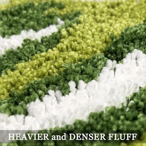 Green Bathroom Runner Rug - Leaf Long Bath Mat Tropical Monstera Bath Rugs Non Slip Washable Bathrug for Bathroom Floor, Cute Restroom Rug, Plant Absorbent Bathmat Botanical Home Decor 24" x 60" in Kuwait