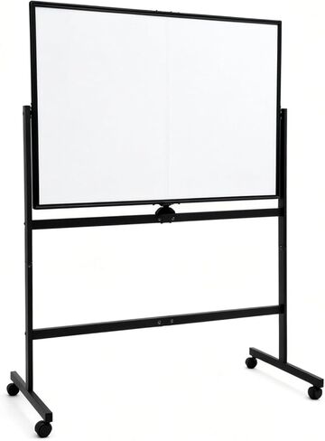 Large White Board 32x48 Inches - Mobile Rolling White Board on Wheels, Dry Erase Display for Home, Office, School in Kuwait
