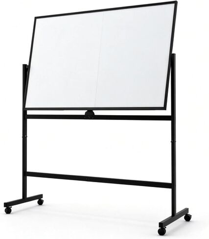 Large White Board 32x48 Inches - Mobile Rolling White Board on Wheels, Dry Erase Display for Home, Office, School in Kuwait
