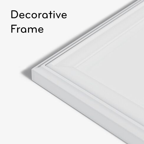 U Brands Farmhouse Board, Magnetic Dry Erase White Board, 30" x 20", Wall Mounted with White Wood Frame, Includes 2 Magnets, Home, Office, Classroom Dry Erase Board (2071U00-01) in Saudi Arabia