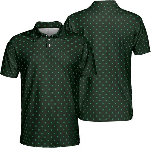 قمصان بولو St Patricks Day للرجال قمصان جولف بأكمام قصيرة ماصة للرطوبة باللون الأخضر in Saudi Arabia