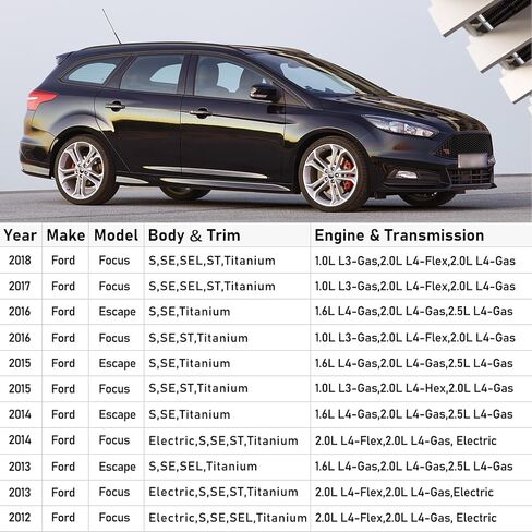 متوافق مع غطاء المرآة الجانبية Ford Focus 2012-2018، Escape 2013-2016، غطاء مرآة الرؤية الخلفية لجانب الراكب الأيمن بدون استبدال ضوء إشارة الانعطاف لـ CP9Z-17D742-BA CP9Z17D742BA in Kuwait