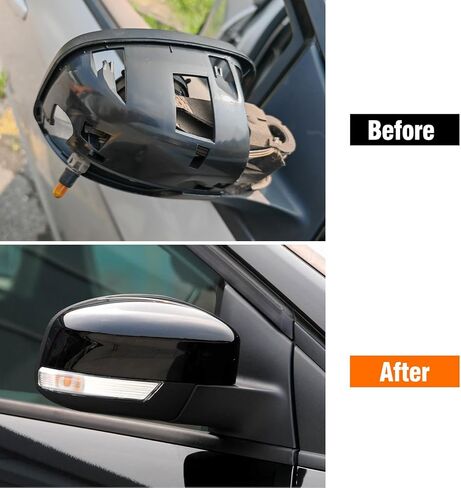 متوافق مع غطاء المرآة الجانبية Ford Focus 2012-2018، Escape 2013-2016، غطاء مرآة الرؤية الخلفية لجانب الراكب الأيمن بدون استبدال ضوء إشارة الانعطاف لـ CP9Z-17D742-BA CP9Z17D742BA in Kuwait