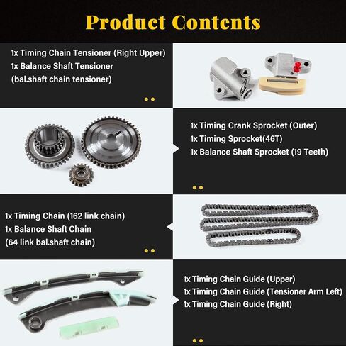 OCPTY Timing Chain Kit Compatible with 9-0723S for 2007-2012 for Nissan Sentra;2007-2012 for Nissan Versa;2009 for Nissan Cube in Saudi Arabia