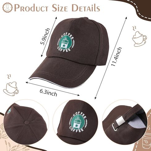 مجموعة أزياء الهالوين لباريستا القهوة للبالغين تتضمن مريلة خضراء وقبعة بنية للرجال والنساء لحفلات الهالوين الفاخرة in Kuwait