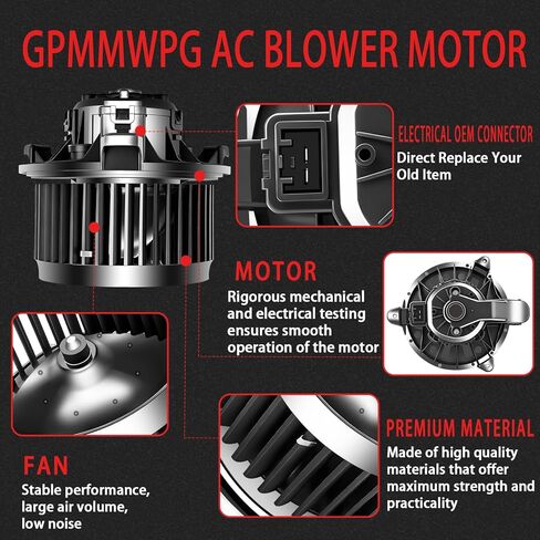 AC Heater Blower Motor HVAC Motor Fan Replacement 700288 Compatible with Ford for Fiesta 2011 2012 2013 2014 2015 2016 2017 2018 2019, for EcoSport 2018-2022 AV1Z19805C in Saudi Arabia