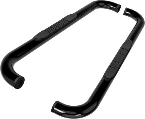 خطوات جانبية TAC تناسب 2004-2008 F150 الكابينة العادية (باستثناء 04 هيريتاج) شاحنة بيك اب 3 بوصات قضبان جانبية سوداء قضبان نيرف قضبان متدرجة لوحات الجري ملحقات خارجية للطرق الوعرة (قطعتان من لوحات الجري) in Saudi Arabia