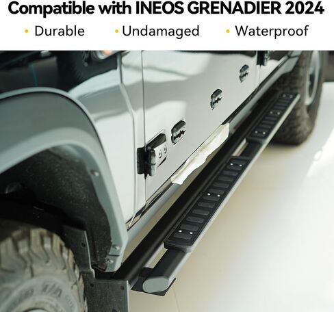 لوحة تشغيل جانبية بدواسة ألومنيوم Nerf Bar مناسبة لـ Ineos Grenadier 2023 2024 2025 in Saudi Arabia