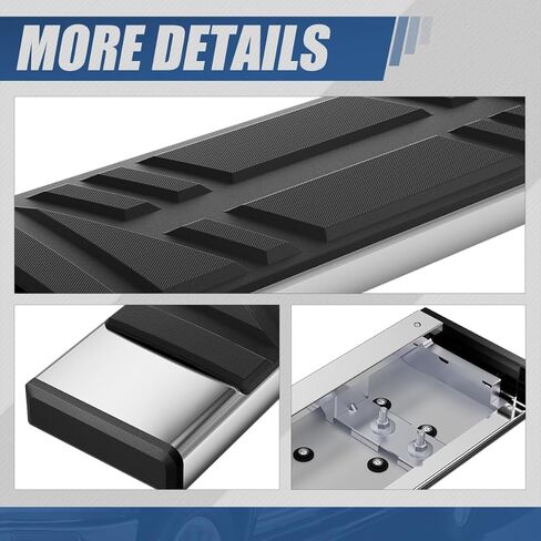 Auto Dynasty Running Boards Compatible with 2015-2024 Nissan Murano, Stainless Steel Side Step Rail Nerf Bars, 6.5" x 73" Step Bars, Polished Chrome in Saudi Arabia