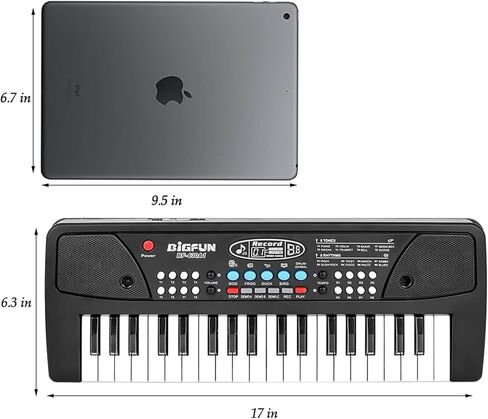 لوحة مفاتيح بيانو رقمية من LeeQee، لوحة مفاتيح بيانو رقمية محمولة للمنزل مع USB ومقبس سماعة رأس مناسبة للمبتدئين in Kuwait