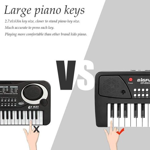 لوحة مفاتيح بيانو رقمية من LeeQee، لوحة مفاتيح بيانو رقمية محمولة للمنزل مع USB ومقبس سماعة رأس مناسبة للمبتدئين in Kuwait
