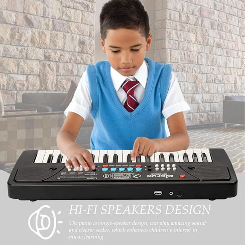 لوحة مفاتيح بيانو رقمية من LeeQee، لوحة مفاتيح بيانو رقمية محمولة للمنزل مع USB ومقبس سماعة رأس مناسبة للمبتدئين in Kuwait
