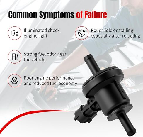 Vapor Canister Purge Valve Compatible with 2007-2012 Hyundai Elantra Accent Genesis Equus, Kia Soul Rio5 Borrego 2006 2007 2008 2009 2010 2011 2012 2013, 911-808 in Saudi Arabia