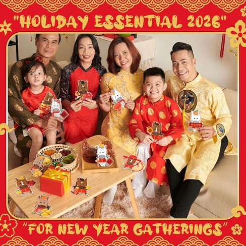 Gueevin 48 Pcs Chinese Red Envelopes New Year of Horse Envelopes Red Pockets 2026 Lunar New Year Cute Lucky Money Packets Hong Bao for Spring Festival Wedding Birthday Supplies in Saudi Arabia