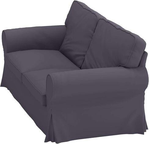 يتوافق غطاء Ektorp Loveseat البديل مع غطاء أريكة IKEA Ektorp Loveseat، غطاء الأريكة فقط! (جلد صناعي بني) in Kuwait