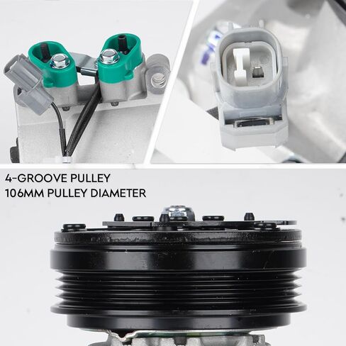 ضاغط تكييف هواء جديد لـ 1994-2000 Honda Civic 1.6L، 1994-1995 Honda Civic 1.5L، 1994-1997 Honda Civic del Sol 1.6L، لـ 93-95 Honda Civic del Sol 1.5L، لـ 97-01 Honda CR-V 2.0L in Saudi Arabia