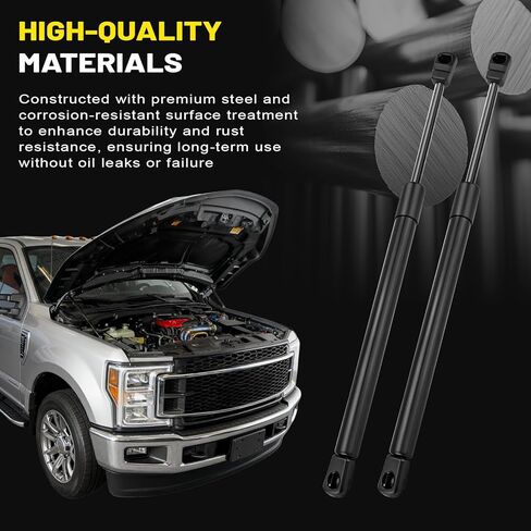 دعامات غطاء محرك السيارة لسيارة Ford F250 F350 2017-2022 & F450 F550 2017-2018 - صدمات دعم الرفع الأمامي، OEM# 4B-965360، HC3Z-16C826-A، حزمة بديلة مكونة من قطعتين in Saudi Arabia