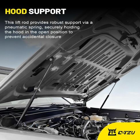 دعامات غطاء محرك السيارة لسيارة Ford F250 F350 2017-2022 & F450 F550 2017-2018 - صدمات دعم الرفع الأمامي، OEM# 4B-965360، HC3Z-16C826-A، حزمة بديلة مكونة من قطعتين in Saudi Arabia