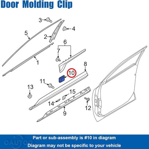 OAUTOO 30pcs Body Side Wheel Arch & Rocker Molding Clip 87716-2W000 for Hyundai Kona Santa Fe Tucson Kia Borrego Niro Sorento 2017-On in Saudi Arabia