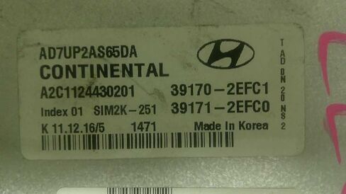 Engine ECM Control Module 2.0L Fits 17-18 Compatible with Hyundai Elantra 39171-2EFC0 391712EFC0 in Saudi Arabia