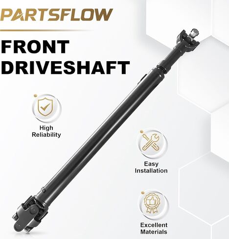 PartsFlow 38.27 بوصة عمود محرك أمامي من الفولاذ، عمود محرك عمود دعامة متوافق مع 1997 Jeep TJ لـ 1997 Jeep Wrangler 419149 in Saudi Arabia