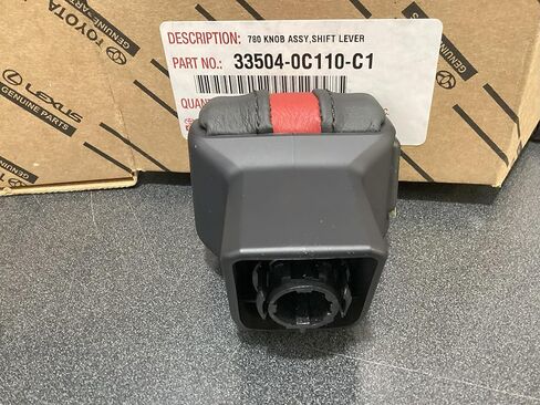 مجموعة مقبض ناقل الحركة TRD PRO الأصلي من تويوتا، أسود مع شريط أحمر، جزء OEM 33504-0C110-C1، متوافق مع 2022+ Tundra و2024+ Tacoma in Kuwait