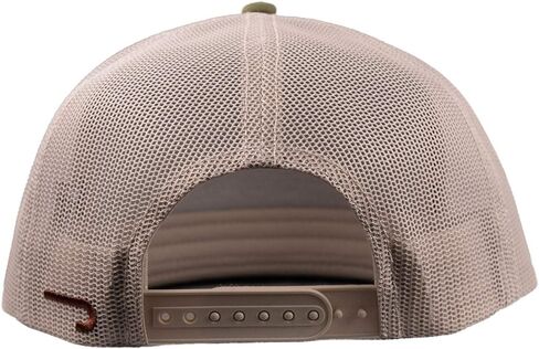 قبعة Lazy J Ranch Olive & White Brewster Classic Rope Trucker - قبعات ريفية للجنسين قابلة للتعديل in Kuwait