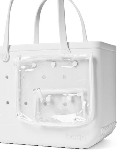 BOGG BAG Original, Large Tote (For Shore White) + Call Me Bogg (For Shore White) - 19in L x 9in W x 14in H - Beach, Pool, Boat, Sports - All Purpose EVA - Lightweight, Washable, Durable in Kuwait