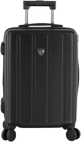 Heys SpinLite 21 بوصة خفيفة الوزن ومتينة وقابلة للتوسيع، نظام مقبض تلسكوبي بقفل مجمع TSA مع عجلات دوارة مزدوجة تحمل الأمتعة (أسود) in Kuwait