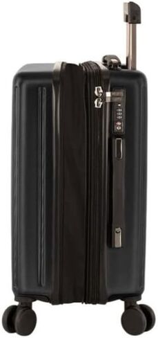 Heys SpinLite 21 بوصة خفيفة الوزن ومتينة وقابلة للتوسيع، نظام مقبض تلسكوبي بقفل مجمع TSA مع عجلات دوارة مزدوجة تحمل الأمتعة (أسود) in Kuwait