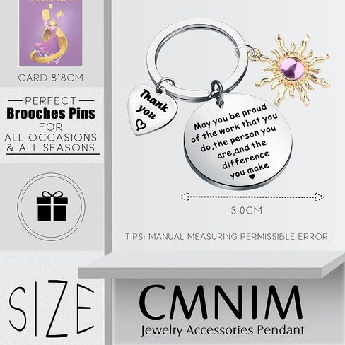 CMNIM Princess Sun Keychain Fairy Tales Lover Gift Gold Sun Key Ring Princess Movie Jewelry for Fans Gifts in Saudi Arabia