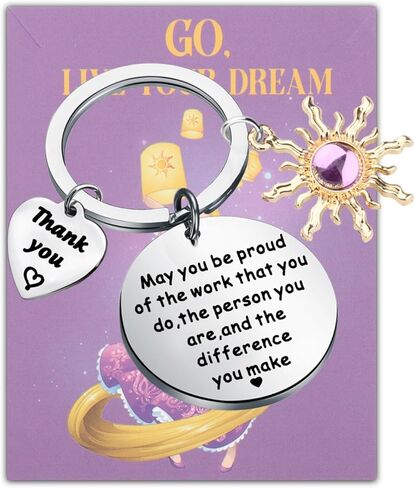 CMNIM Princess Sun Keychain Fairy Tales Lover Gift Gold Sun Key Ring Princess Movie Jewelry for Fans Gifts in Saudi Arabia