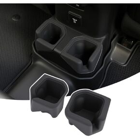 حامل أكواب مناسب لـ 2018-2025 Jeep Wrangler JL JLU 4XE & Gladiator JT، وسادة حامل أكواب، بطانة داخلية لحامل الأكواب، وسادة غبار لأكواب الماء للتحكم المركزي in Kuwait