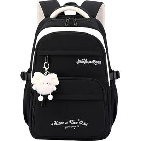 JiaYou Stylish Multifunctional Water-resistant Backpack for Teen Girls Lightweight School Bag(Khaki-4Pcs,29 Liters) in Saudi Arabia