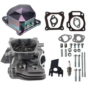 Assembled CNC Cylinder Head Valve Cover Kit for Honda GX160 GX200 for Predator 212cc Non-Hemi Engines, with Gaskets & Spark Plug Fits Generators, Water Pumps, Pressure Washers in Kuwait