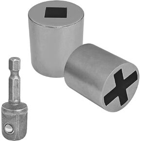 3PCS Universal Jack Socket Adapter for Hand Drill with 1/2 Inch Socket Adapter Bit, Heavy-Duty Socket Converter, Quick Scissor Jack Drill Adapters for Car, Easy Car Tire Change Tool in Kuwait