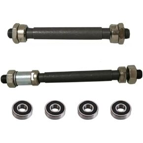 XYAUTO Bicycle Axle Hollow Hub Axle with Bearing, Bicycle Wheel Hub Axles Kit Front and Rear, fit Mountain Bike Quick Release Hubs 108mm/145mm in Saudi Arabia