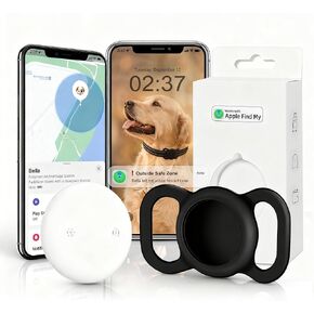 Google Android GPS Dog Collar, Mini Dog GPS Tracker, Smart Pet Activity Tracker, No Subscription, GPS Cat Collar Certified Finder, Anti-Lost, Finder Tag for Vehicles, Pets, Kids, Items 1 Pack in Kuwait