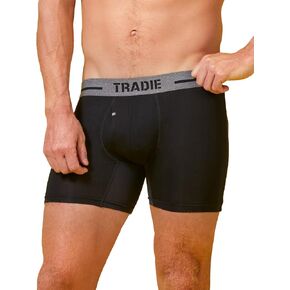 TRADIE Mens Viscose Derived from Bamboo No-Chafe Mid Length Boxer Brief in Saudi Arabia