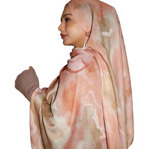 Chiffons Hijab Scarf Women Printed Muslims Headscarf Shawl Lightweight Fashion Middle East Headwrap Shawls Head Shawl in Saudi Arabia