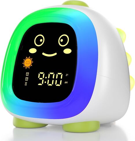Kids Alarm Clock, OK to Wake Clock for Kids, Stay in Bed Clock and Sleep Training, Nap Timer Temperature Detect Cute Room Decor, Gift Ideas for Kids Toddler Boy Girl(Rabbit) in Saudi Arabia