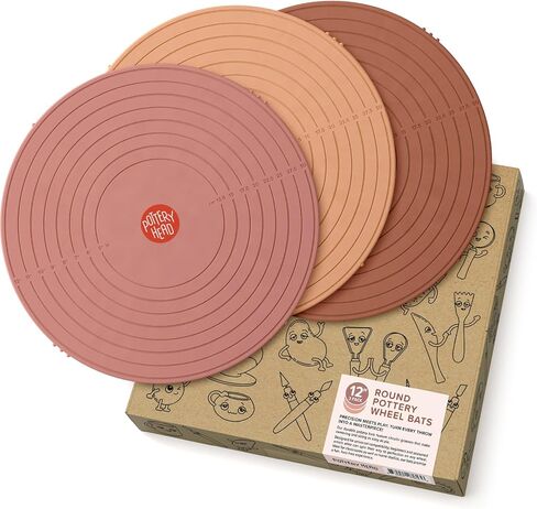 Pottery Head Pottery Bats for Pottery Wheel - 1 Single Round 12" Pottery Wheel Bats with Guiding Lines - Clay Tools, Ceramic Tools & Pottery Wheel Accessories in Saudi Arabia